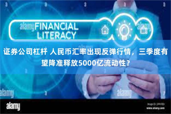 证券公司杠杆 人民币汇率出现反弹行情，三季度有望降准释放5000亿流动性？