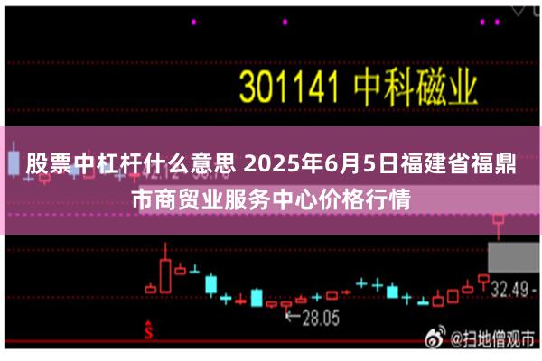 股票中杠杆什么意思 2025年6月5日福建省福鼎市商贸业服务中心价格行情