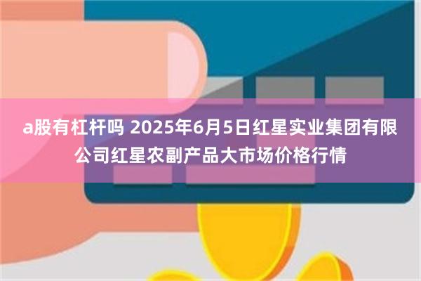 a股有杠杆吗 2025年6月5日红星实业集团有限公司红星农副产品大市场价格行情
