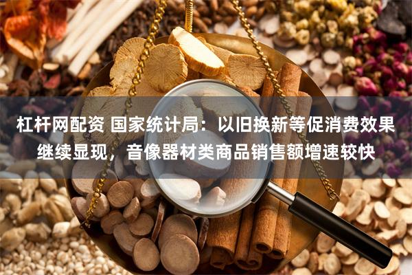 杠杆网配资 国家统计局：以旧换新等促消费效果继续显现，音像器材类商品销售额增速较快
